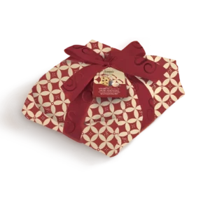 Colomba with Black cherries and custard