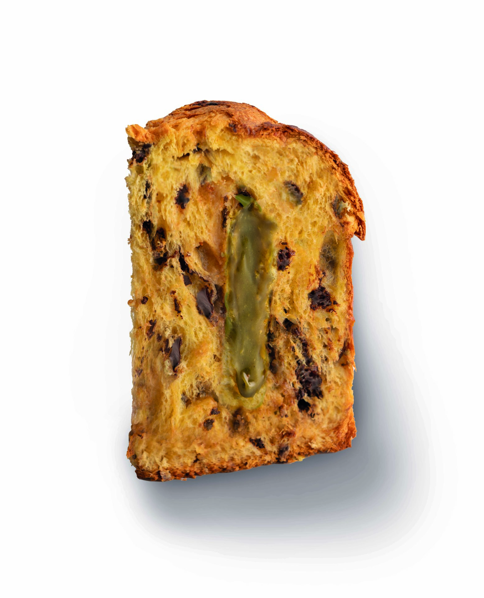 Panettone pistacchio salato e gocce di cioccolato
